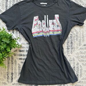 Isabel Marant Etoile Endless Gray Graphic Tee XS